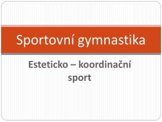 Sportovní gymnastika