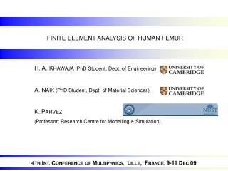 FINITE ELEMENT ANALYSIS OF HUMAN FEMUR