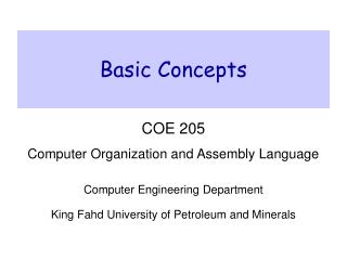 Basic Concepts