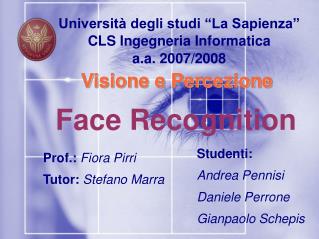 Università degli studi “La Sapienza” CLS Ingegneria Informatica a.a. 2007/2008