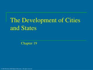 The Development of Cities and States