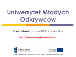 Uniwersytet Młodych Odkrywców