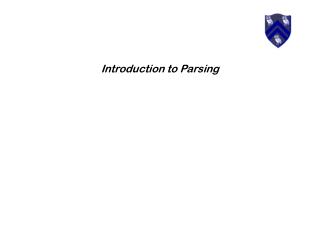 Introduction to Parsing