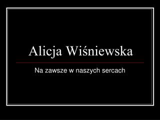 Alicja Wiśniewska