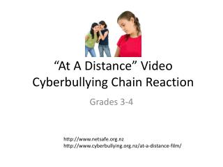 “At A Distance” Video Cyberbullying Chain Reaction