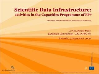 Scientific Data Infrastructure: activities in the Capacities Programme of FP7