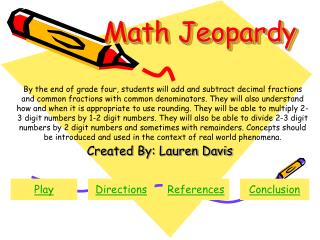 Math Jeopardy