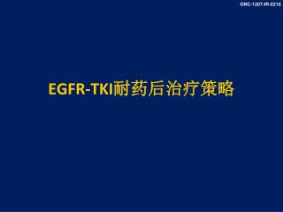 EGFR-TKI 耐药后治疗策略