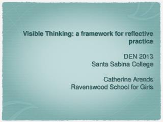 Visible Thinking