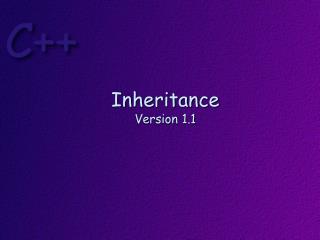 Inheritance Version 1.1