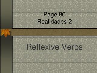 Page 80 Realidades 2