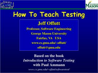 How To Teach Testing