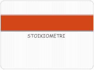 STOIKIOMETRI