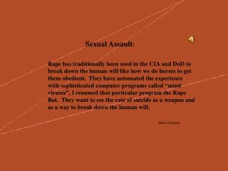 Sexual Assault :