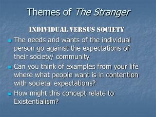 Themes of The Stranger
