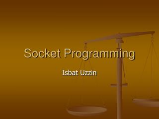 Socket Programming