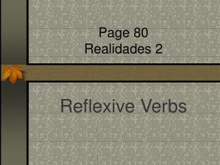 Page 80 Realidades 2