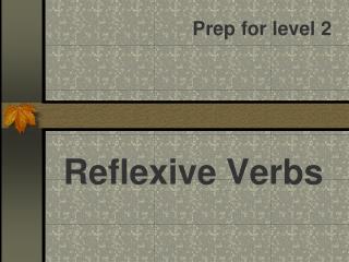 Reflexive Verbs