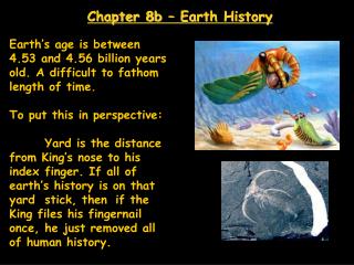 Chapter 8b – Earth History