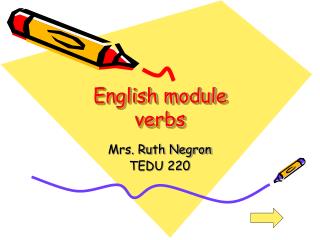 English module verbs