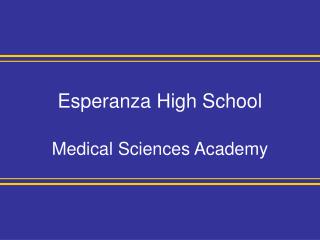 Esperanza High School