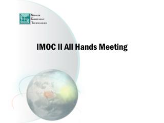 IMOC II All Hands Meeting