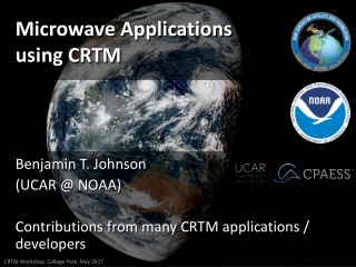 Microwave Applications using CRTM