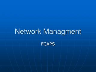 Network Managment