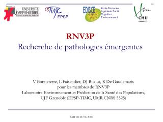 RNV3P Recherche de pathologies émergentes