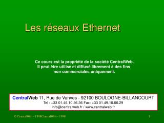 Les réseaux Ethernet