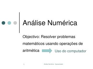 Análise Numérica