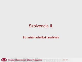 Szolvencia II.