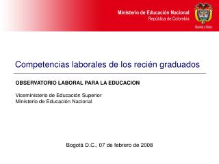 Competencias laborales de los recién graduados