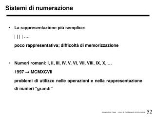 Sistemi di numerazione