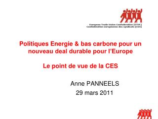 Anne PANNEELS 		29 mars 2011