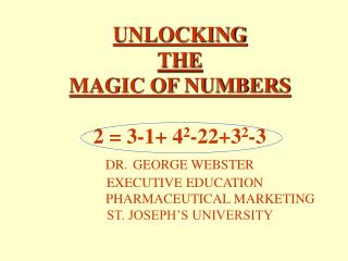 VALUE CREATION IN THE PHARMACEUTICAL INDUSTRY