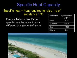 Specific Heat Capacity