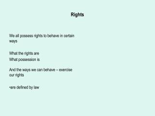 Rights