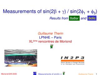 Measurements of sin(2 b + g ) / sin(2 f 1 + f 3 )