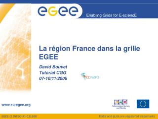 La région France dans la grille EGEE