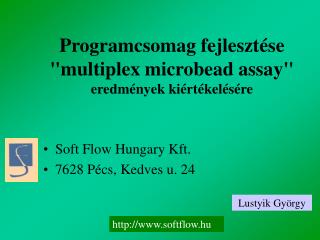 Programcsomag fejlesztése &quot;multiplex microbead assay&quot; eredmények kiértékelésére