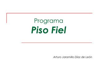 Programa Piso Fiel