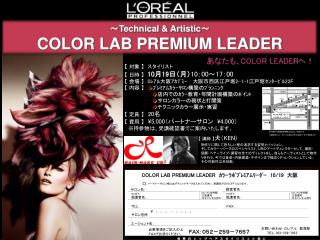 ～ Technical &amp; Artistic ～ COLOR LAB PREMIUM LEADER