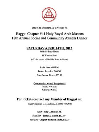YOU ARE CORDIALLY INVITED TO