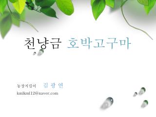 농장지킴이 김 광 연 kmlkml12@naver