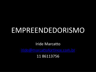 EMPREENDEDORISMO