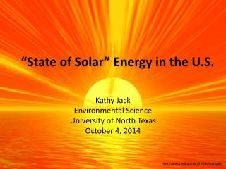 “State of Solar” Energy in the U.S.