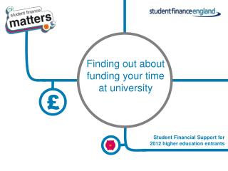 Student Financial Support for 2012 higher education entrants