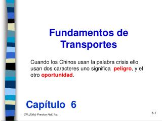 Fundamentos de Transportes