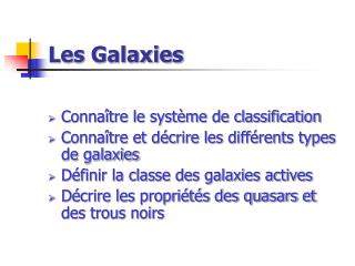 Les Galaxies